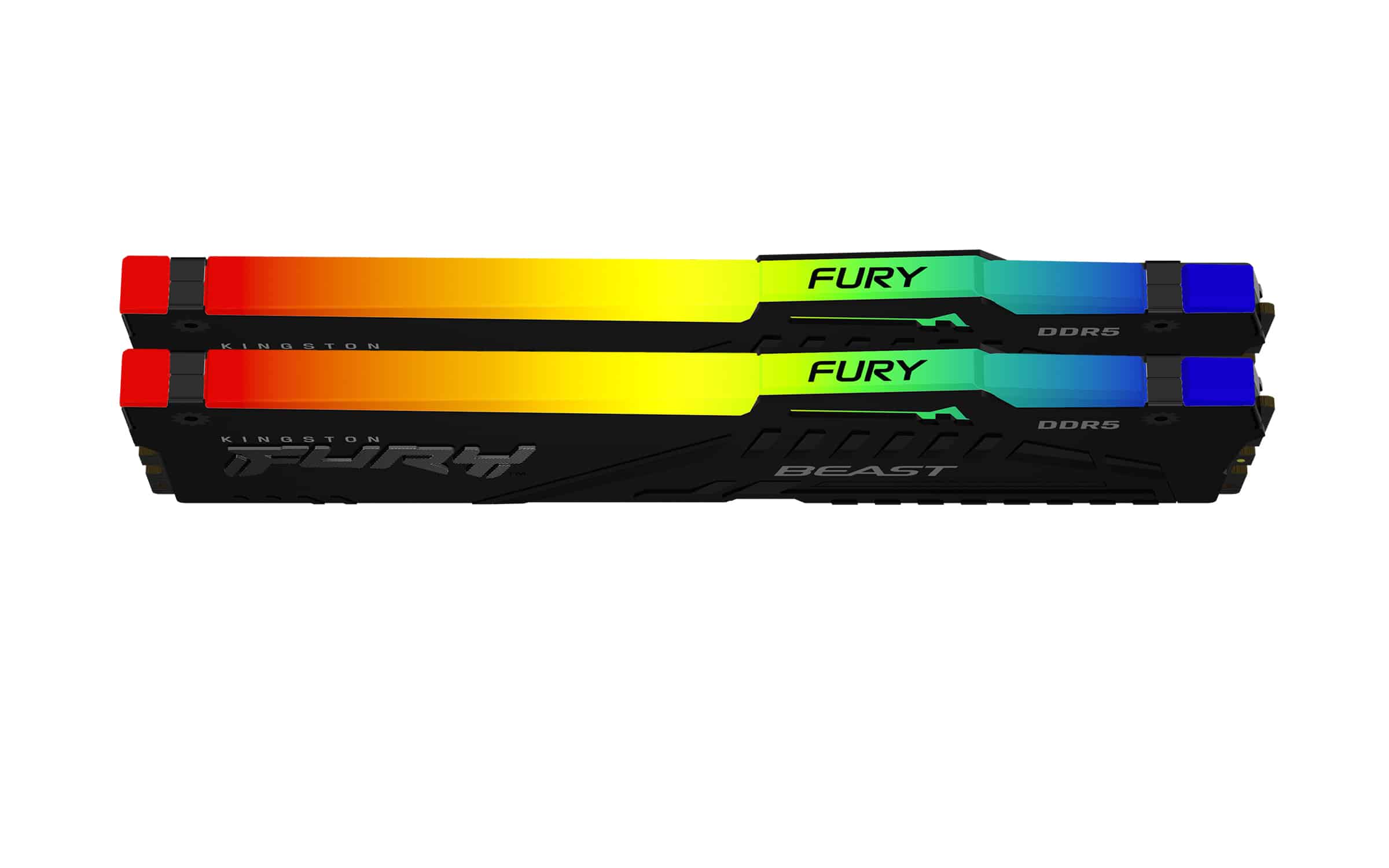 Kingston KF560C30BBEAK2-64 Technology FURY Beast DDR5 Kit of 2, 64 GB, DIMM, 6000 Mhz, CL30, RGB - Afbeelding 2
