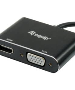 Equip 133386 USB 3.0 to HDMI/VGA (HD15) Adapter, 3.2 Gen 1, USB Type-A, HDMI output, 1920 x 1080p - Afbeelding 2