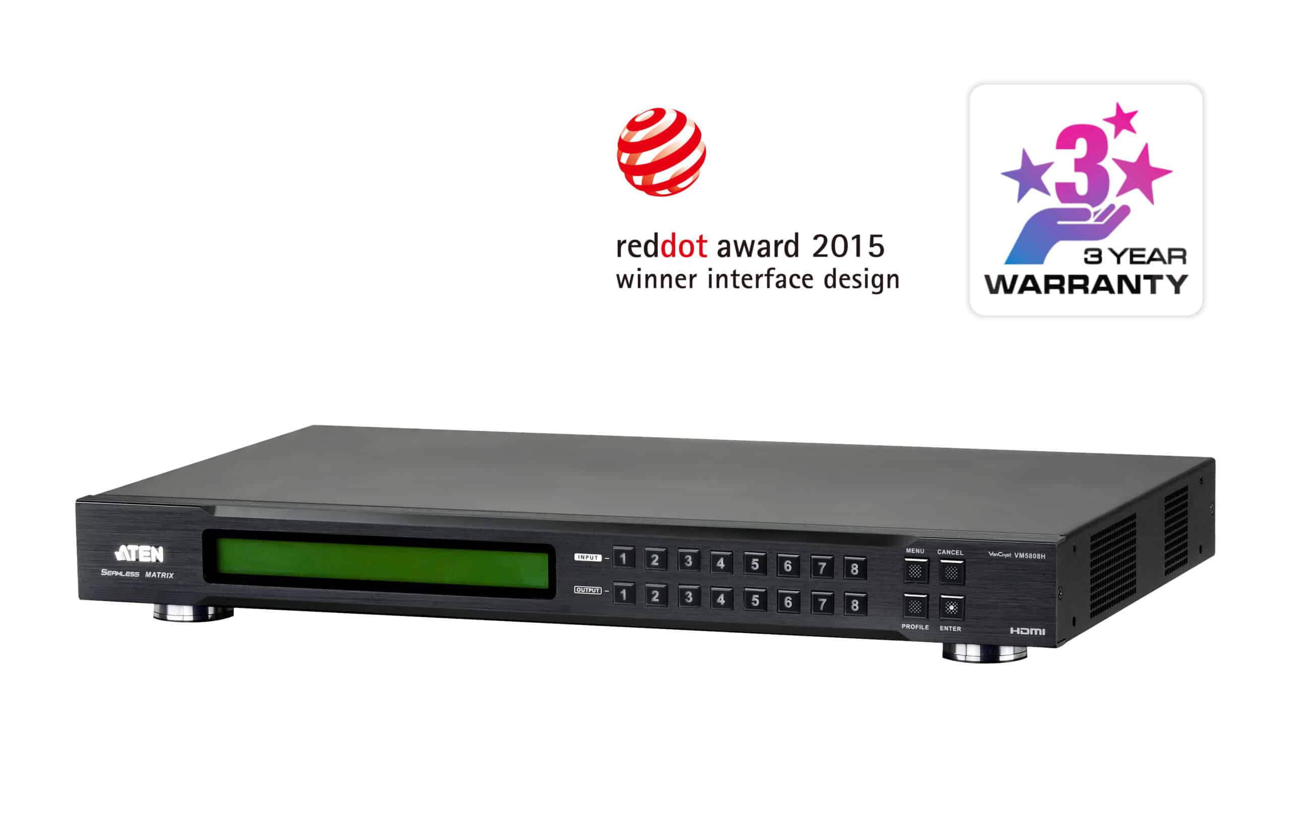 ATEN 8 x 8 HDMI Matrix Switch met videowand en schaler