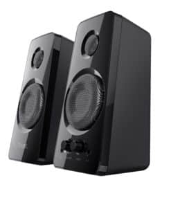 Trust Tytan 2.0 Speaker Set - luidsprekerset – 2.0 speakers – bedrade pc‑audio – stijlvol geluid – zwart