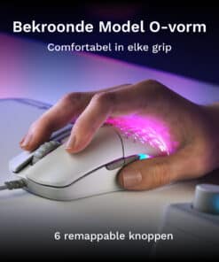 Glorious Gaming Glorious Model O Eternal - Ultralichte bedrade RGB-gamemuis - Wit - Afbeelding 3