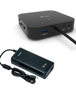 i-tec USB-C Dual Display Docking Station with Power Delivery 100 W + Universal Charger 100 W