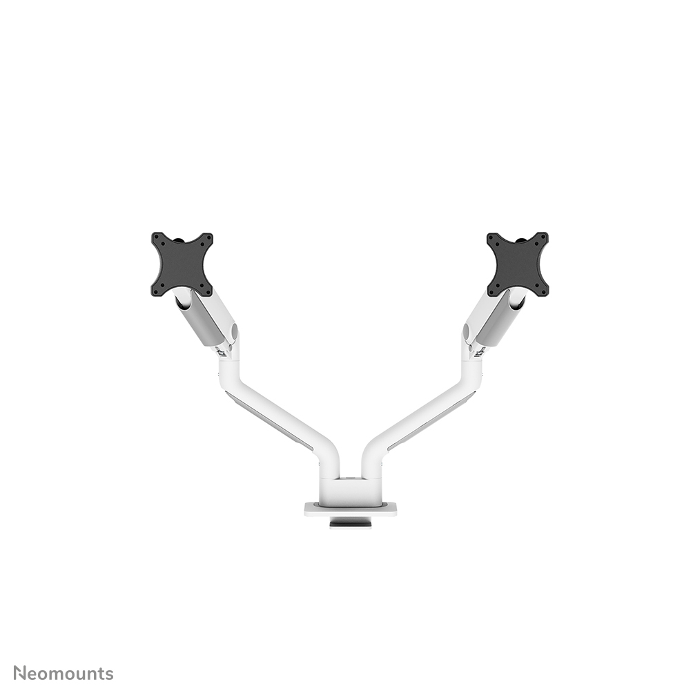 Neomounts DS70S-950WH2 Full-motion desk mount, 2x 17" - 35", 18 kg, 100x100 mm, Silver - Afbeelding 2