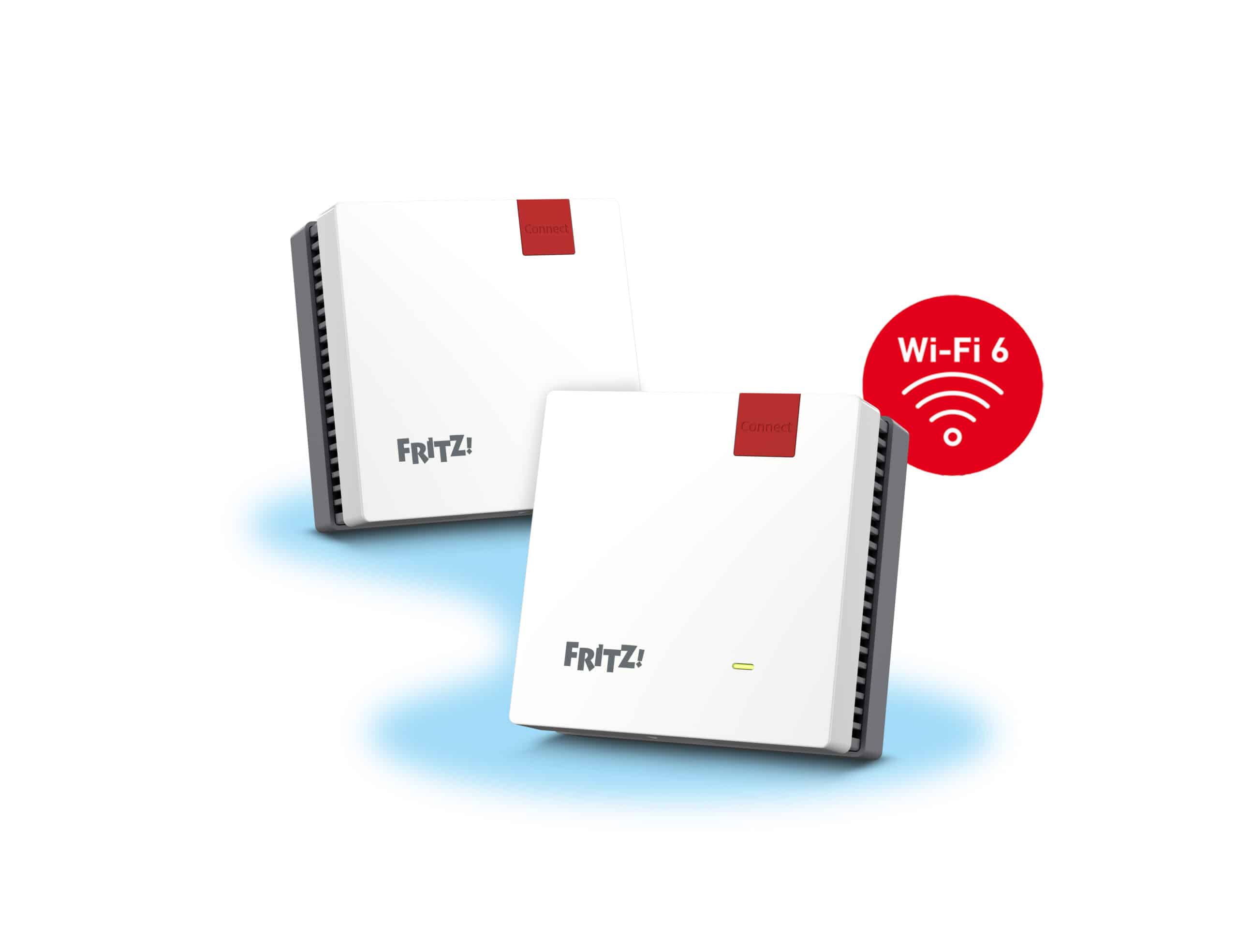 Mesh Set FRITZMESH SET 1600 2-PACK EDITION INTERNATIONAL Dual-band (2.4 GHz / 5 GHz) Wi-Fi 6 (802.11ax) Rood, Wit Intern - Afbeelding 4