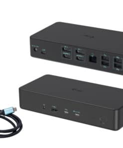 i-tec USB 3.0 / USB-C / Thunderbolt 3 Professional Dual 4K Display Docking Station Generation 2 + Power Delivery 100W
