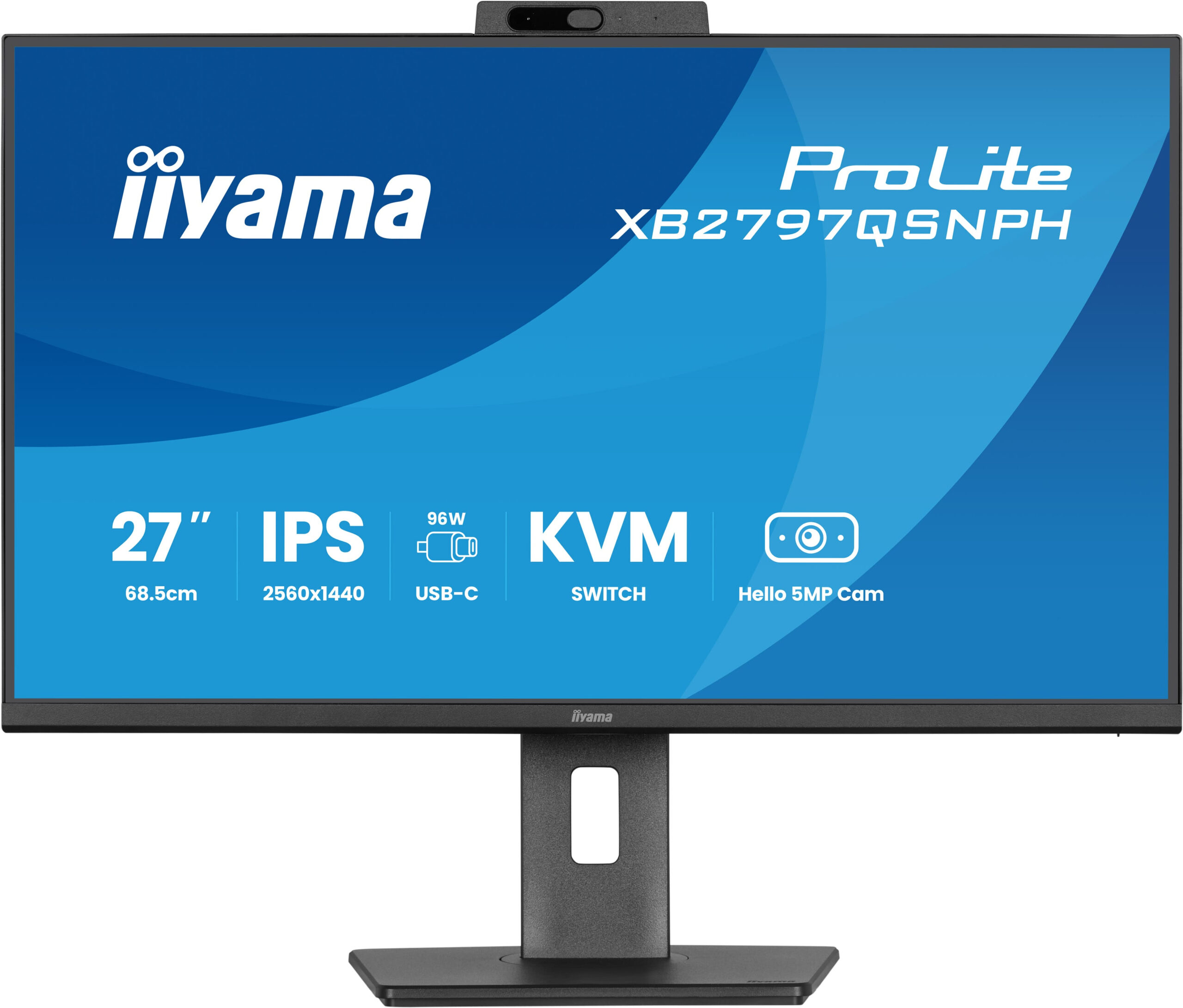 iiyama ProLite XB2797QSNPH-B1 27IN IPS LCD 4MS 2560X1440 350CD/M2 HDMI/DP/USB 2 computer monitor 68,6 cm (27") 2560 x 1440 Pixels Quad HD Zwart - Afbeelding 3