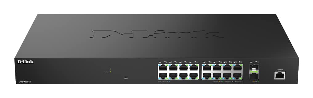 D-Link DMS-1250-18/E netwerk-switch Managed L2 2.5G Ethernet (100/1000/2500) Zwart
