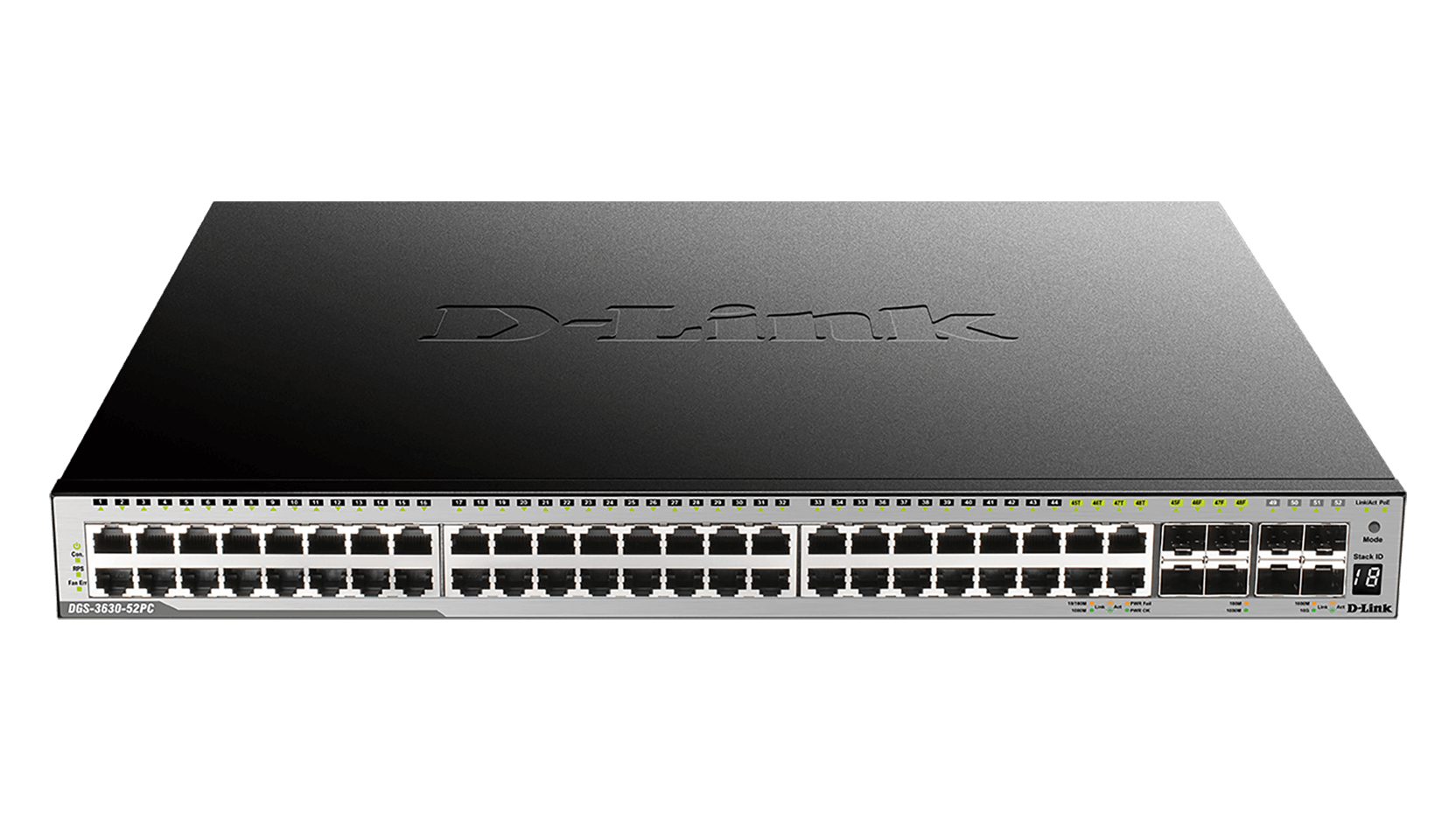 D-Link DGS-3630-52TC/SI/E netwerk-switch Managed L3 Gigabit Ethernet (10/100/1000) 1U Zwart