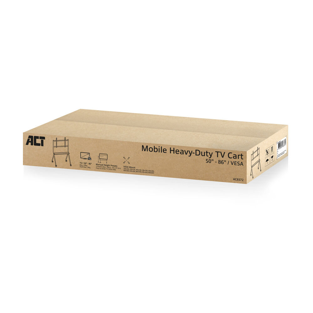 ACT Verrijdbare tv/monitor vloersteun, 50” t/m 86”, VESA - Afbeelding 8
