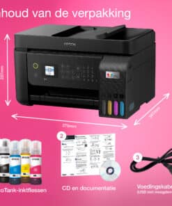 Epson EcoTank ET-4800 A4 multifunctionele Wi-Fi-printer met inkttank, inclusief tot 3 jaar inkt - Afbeelding 5