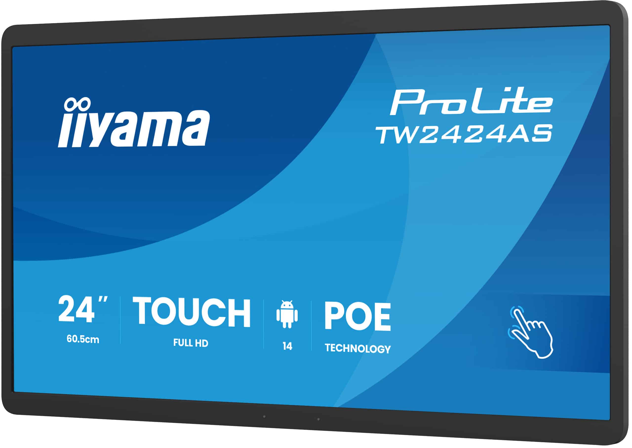 iiyama TW2424AS-B3P beeldkrant Interactief flatscreen 60,5 cm (23.8") Wifi 450 cd/m² Full HD Zwart Touchscreen Type processor Android 24/7 - Afbeelding 3