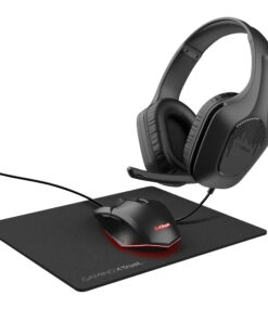 Trust GXT 790 Gaming Bundel - Gaming headset en muisset – Inclusief muismat – Bedrade aansluiting – Zwart