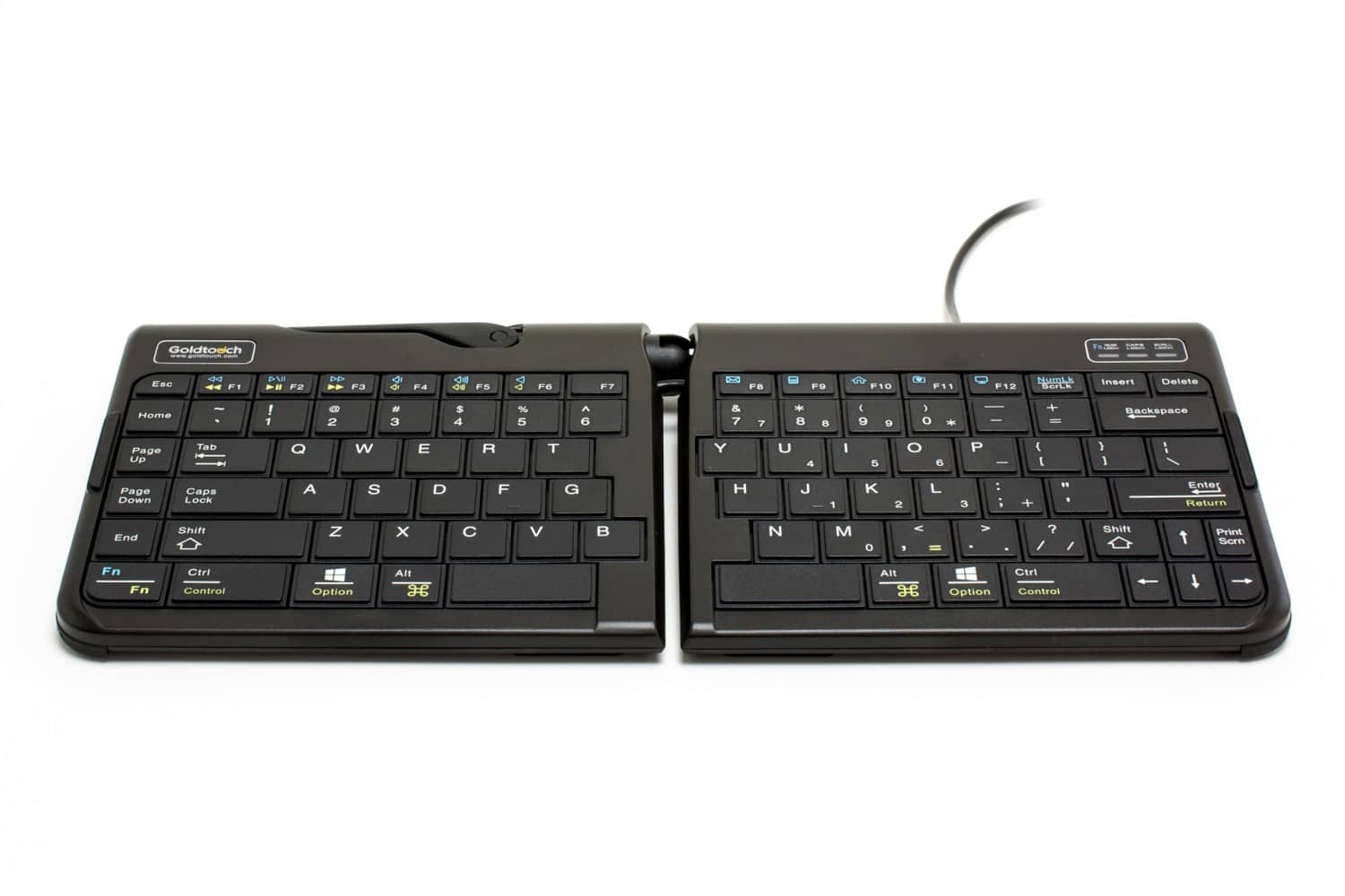 BakkerElkhuizen Goldtouch Travel Go2 Wired US Qwerty Toetsenbord - Afbeelding 3