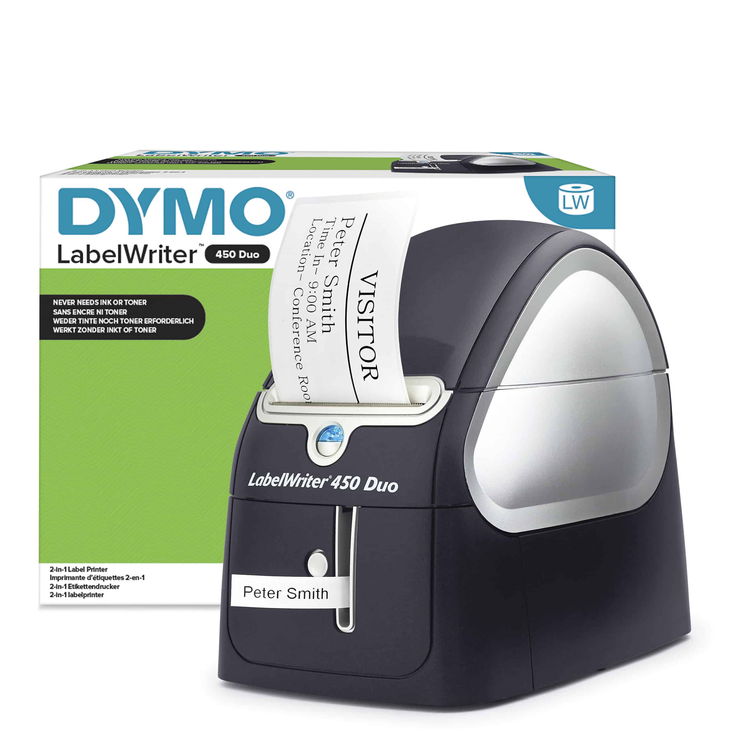 DYMO LabelWriter 450 Duo-labelmaker | Directe thermische labelprinter | Snel afdrukken van labels, barcodes en meer | Drukt zowel op LW-labels als plastic D1-labels af - Afbeelding 2