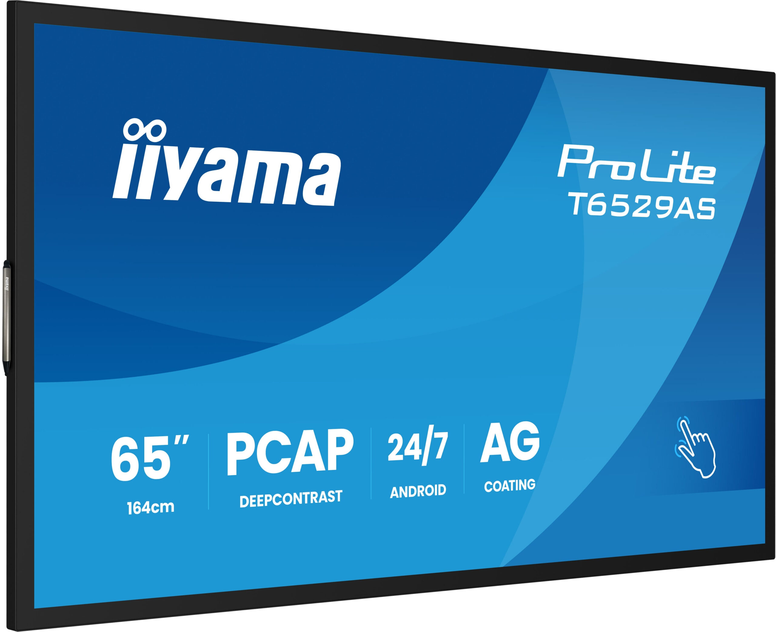 iiyama T6529AS-B1AG beeldkrant Kiosk-ontwerp 163,8 cm (64.5") LED Wifi 420 cd/m² 4K Ultra HD Zwart Touchscreen Type processor Android 24/7 - Afbeelding 7