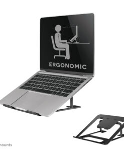 Neomounts NSLS085BLACK Ergonomic Notebook Desk Stand, 10"-17", 5 kg, 254 - 431,8 mm, Blac