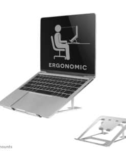 Neomounts NSLS085SILVER Laptopstandaard 10-17" - opvouwbaar - compact - universeel