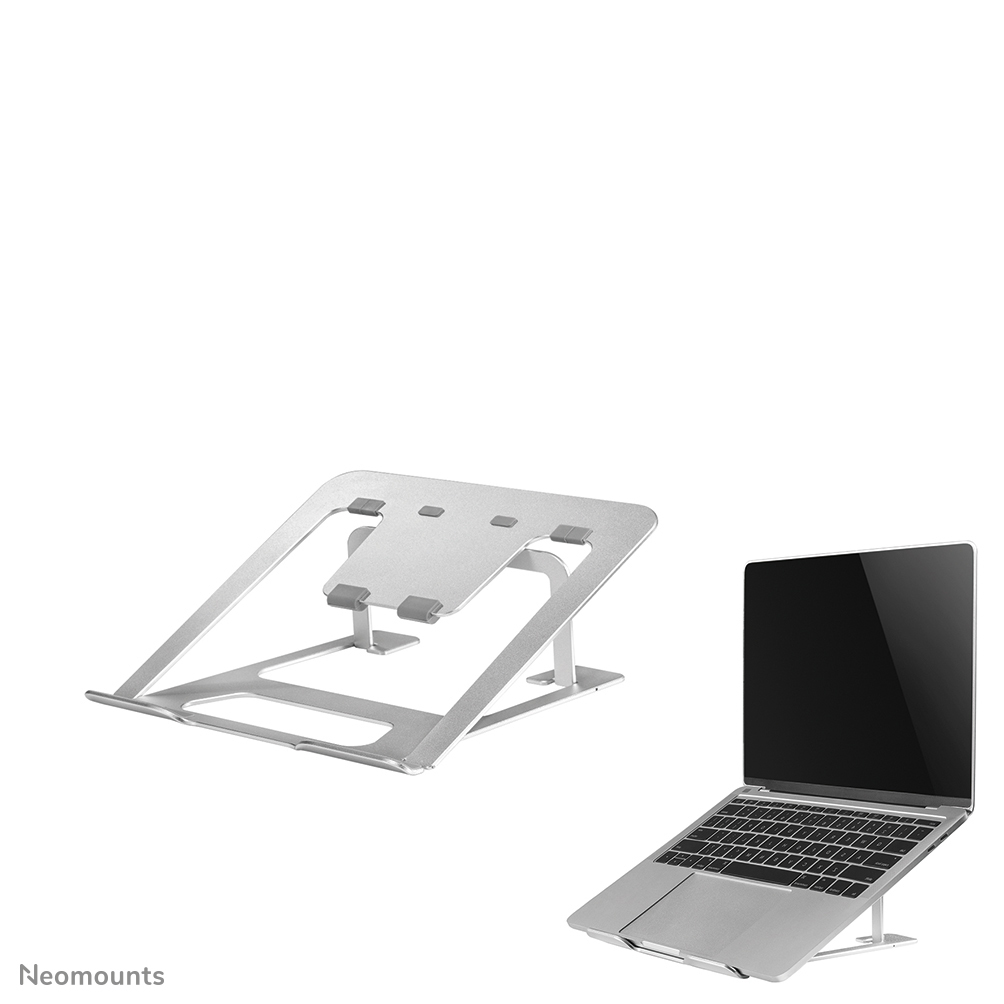 Neomounts NSLS085SILVER Ergonomic Notebook Desk Stand, 10" - 17", 5 kg, 254 - 431.8 mm, S - Afbeelding 2