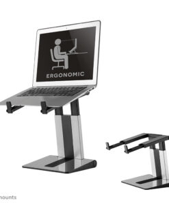 Neomounts NSLS200 Ergonomic Notebook stand, 10"-17", 10-17", 5 kg, 254 - 431.8 mm, Silver