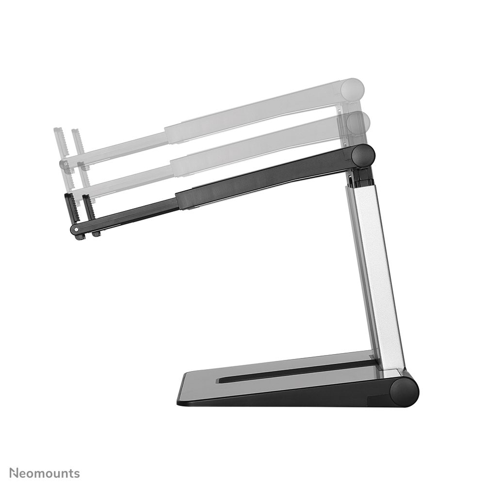 Neomounts NSLS200 Ergonomic Notebook stand, 10"-17", 10-17", 5 kg, 254 - 431.8 mm, Silver - Afbeelding 4