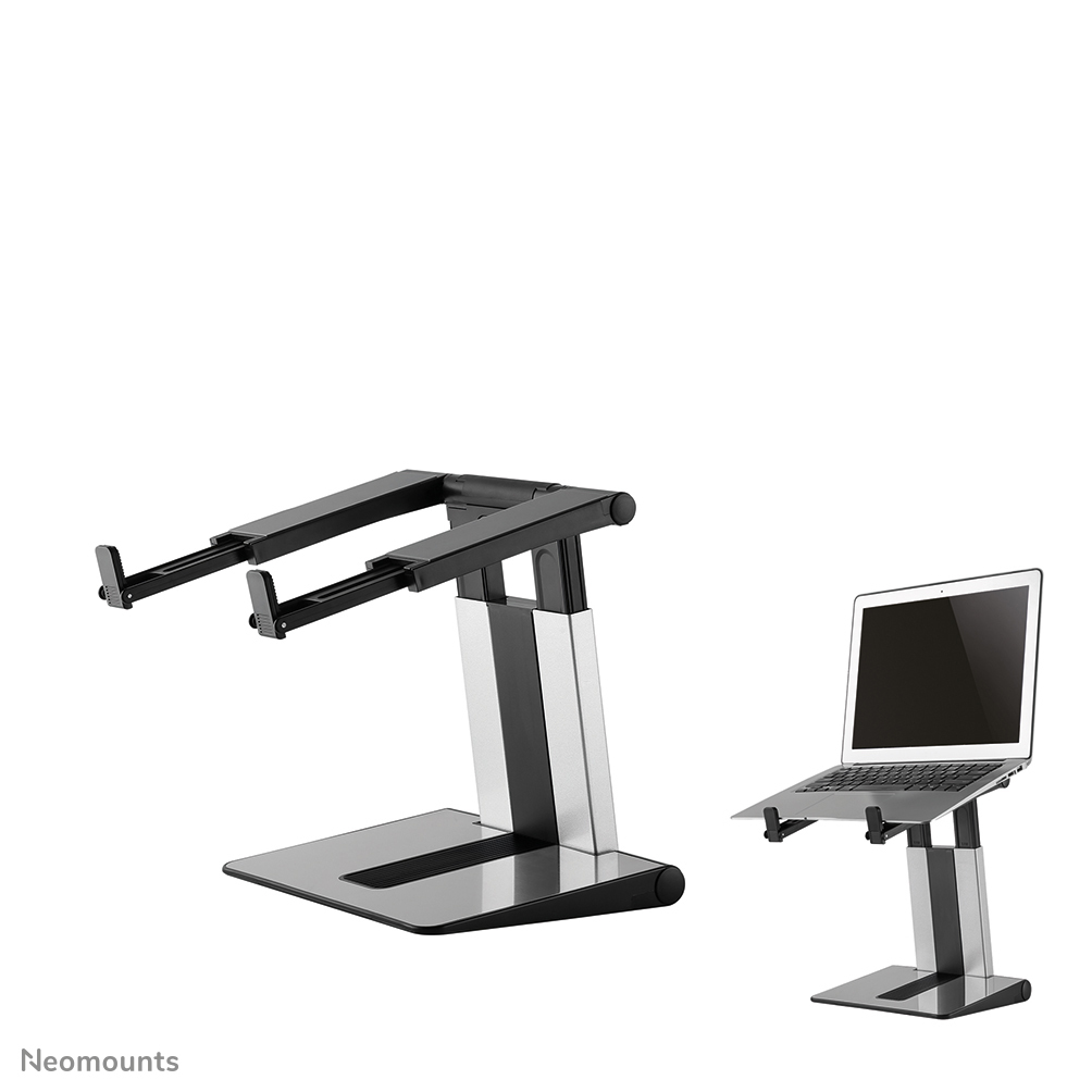 Neomounts NSLS200 Ergonomic Notebook stand, 10"-17", 10-17", 5 kg, 254 - 431.8 mm, Silver - Afbeelding 2