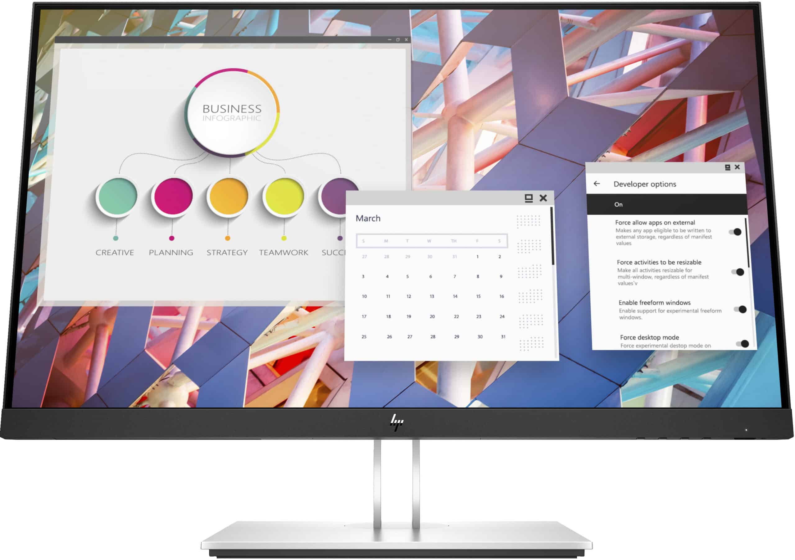 HP E-Series E24 G4 FHD-monitor - Afbeelding 2