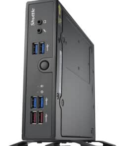Shuttle XPC slim Barebone DS50U, Intel Celeron 7305, 2x LAN (1x 2.5Gbit,1x 1Gbit), 1xCOM,1xHDMI,1xDP, 1x VGA, ventilatorloos, 24/7 permanent gebruik - Afbeelding 2