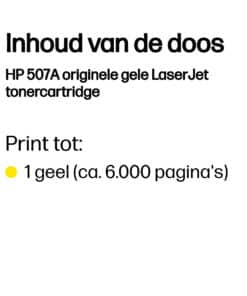 HP 507A originele gele LaserJet tonercartridge - Afbeelding 2