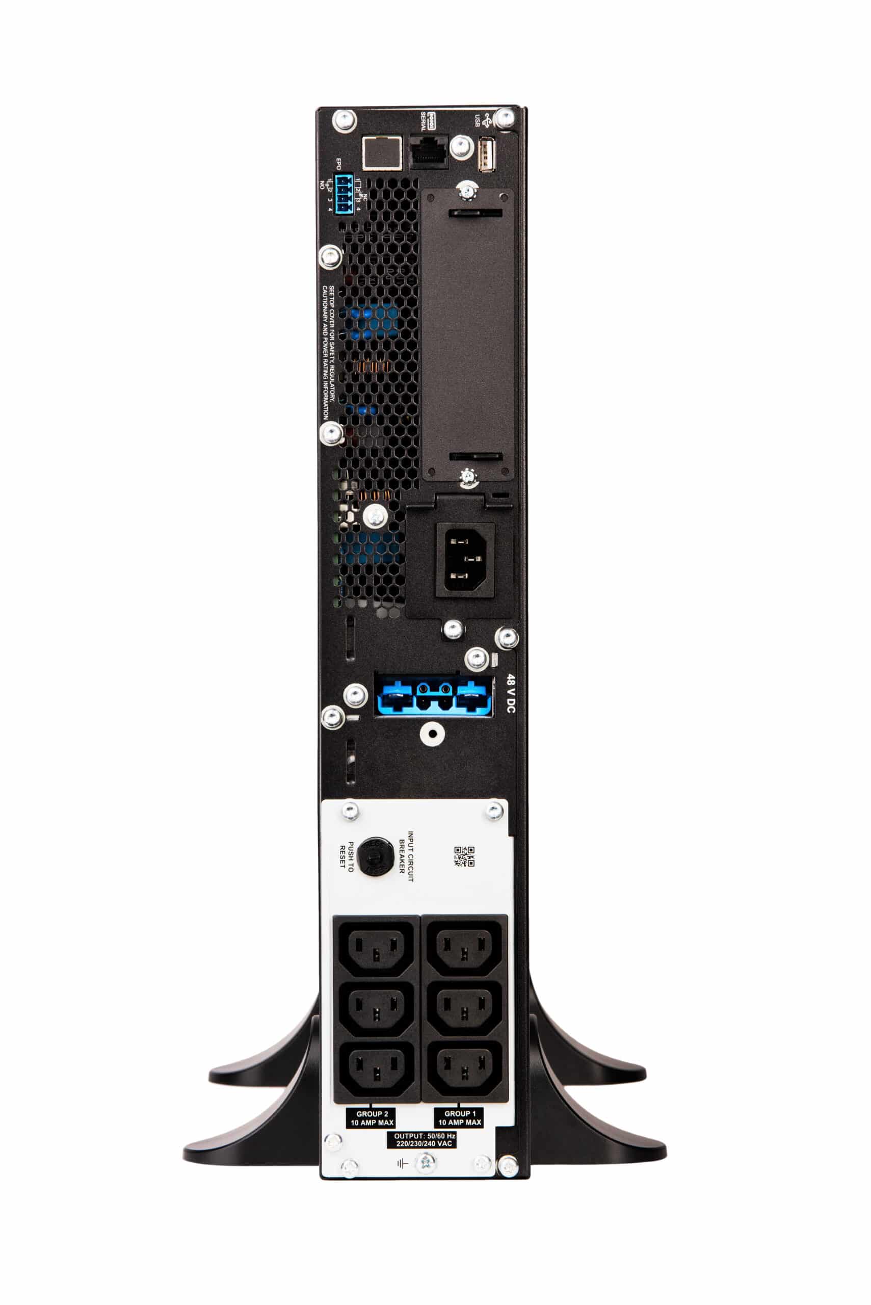 APC Smart-UPS On-Line SRT1000RMXLI Noodstroomvoeding - 1kW/VA, 6x C13 uitgang, tower