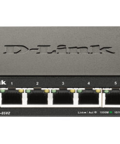 D-Link DGS-1100-05V2/E netwerk-switch Managed L2 Gigabit Ethernet (10/100/1000) Zwart