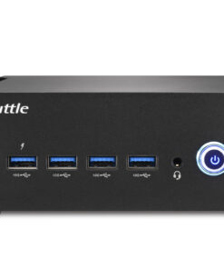 Shuttle Nano PC NT10H5, Intel Core Ultra 5 125H, Intel Arc graphics, 2xHDMI, 2xUSB 4.0 (DP), 2x2.5Gbit LAN, incl. VESA, 24/7 permanent gebruik Barebone