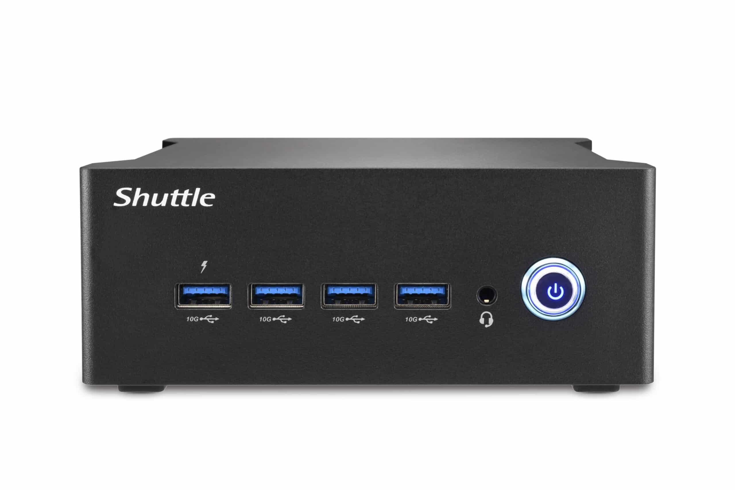 Shuttle Nano PC NT10H5, Intel Core Ultra 5 125H, Intel Arc graphics, 2xHDMI, 2xUSB 4.0 (DP), 2x2.5Gbit LAN, incl. VESA, 24/7 permanent gebruik Barebone