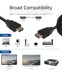 ACT 1,5 meter HDMI 8K Ultra High Speed kabel v2.1 HDMI-A male - HDMI-A male - Afbeelding 3
