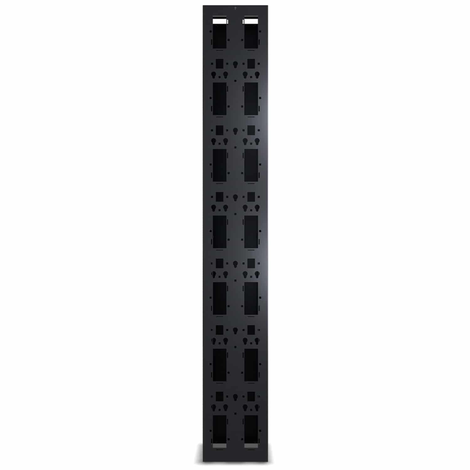 APC Veelzijdige, verticale kabelgeleider voor racks met 2 of 4 staanders, 84"H x 12"B, deur aan één zijde - Afbeelding 5