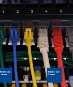 ACT Rode 0,5 meter LSZH U/FTP CAT6A datacenter slimline patchkabel snagless met RJ45 connectoren - Afbeelding 8