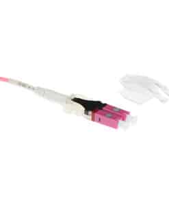 ACT 15 meter Multimode 50/125 OM3 Polarity Twist patchkabel met LC connectoren