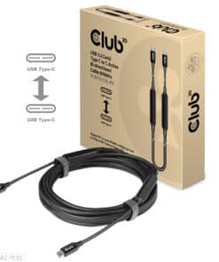 CLUB3D USB 3.2 Gen2 Type C naar C Actieve Bi-directionele Kabel 8K60Hz (alt modus) M/M 5m/16.4ft - Afbeelding 5