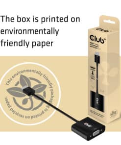 CLUB3D CAC-1302 video kabel adapter 0,5 m HDMI Type A (Standaard) VGA (D-Sub) Zwart - Afbeelding 8