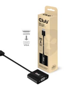 CLUB3D CAC-1302 video kabel adapter 0,5 m HDMI Type A (Standaard) VGA (D-Sub) Zwart - Afbeelding 2