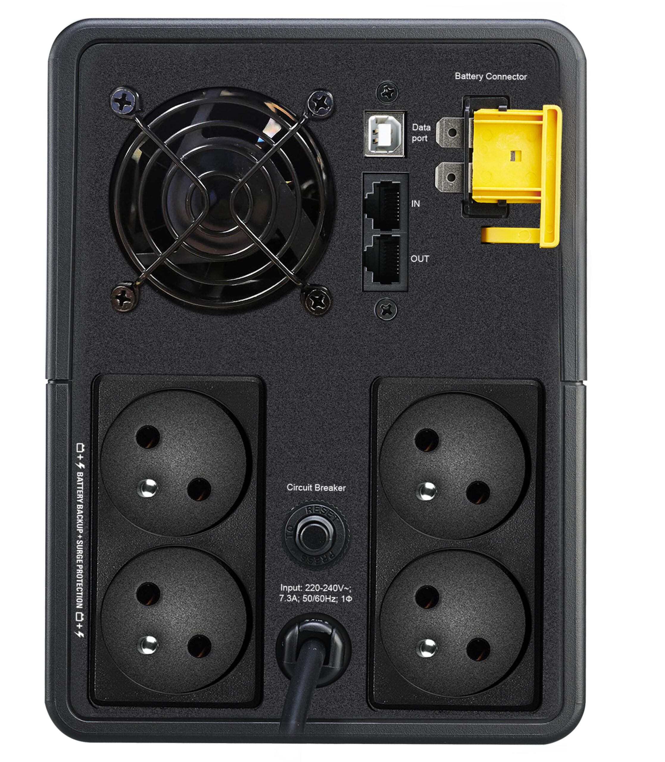 APC Back- 1600VA 230V AVR French Sock UPS Line-interactive 1,6 kVA 900 W 4 AC-uitgang(en) - Afbeelding 7