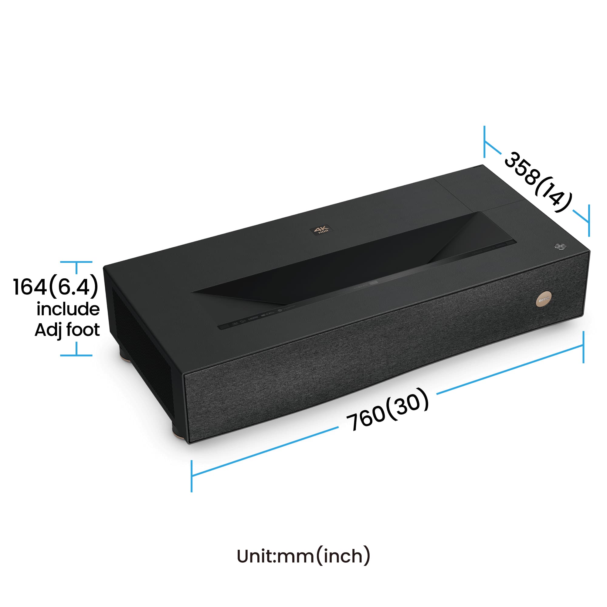 BenQ V5010i Projector met normale projectieafstand 2500 ANSI lumens DLP UHD 4K (3840x2160) Zwart - Afbeelding 3