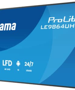 iiyama LE9864UHS-B1AG beeldkrant Digitale signage flatscreen 2,49 m (98") Wifi 500 cd/m² 4K Ultra HD Zwart Type processor Android 24/7 - Afbeelding 3