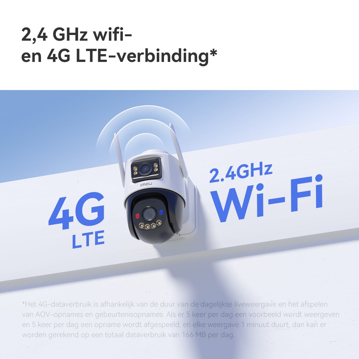 Imou AOV Dual 5MP + 5MP Turret IP-beveiligingscamera Buiten 2880 x 1620 Pixels Muur - Afbeelding 5