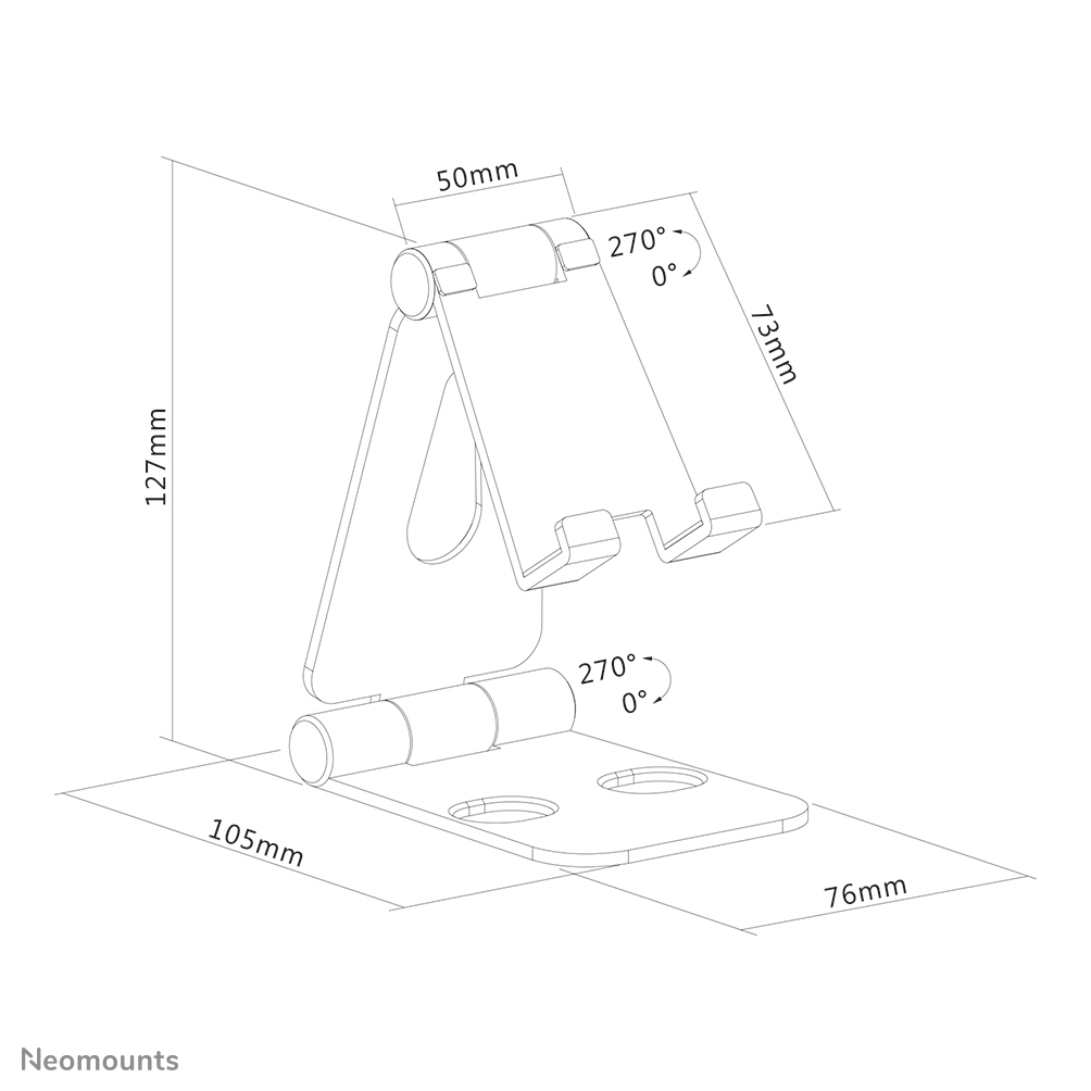 Neomounts DS10-160SL1 Phone Desk Stand (suited for phones up to 7inch)