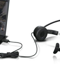 Lenovo 100 Mono Headset Bedraad Hoofdband Kantoor/callcenter USB Type-A Zwart - Afbeelding 4