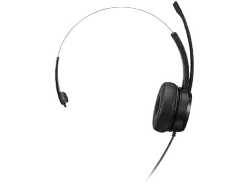 Lenovo 100 Mono Headset Bedraad Hoofdband Kantoor/callcenter USB Type-A Zwart - Afbeelding 2