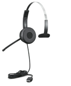 Lenovo 100 Mono Headset Bedraad Hoofdband Kantoor/callcenter USB Type-A Zwart