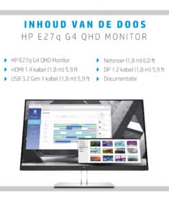 HP E-Series E27q G4 QHD-monitor - Afbeelding 3