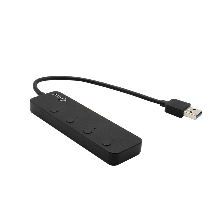i-tec U3CHARGEHUB4 interface hub USB 3.2 Gen 1 (3.1 Gen 1) Type-A 5 Mbit/s Zwart - Afbeelding 2