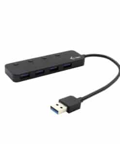 i-tec U3CHARGEHUB4 interface hub USB 3.2 Gen 1 (3.1 Gen 1) Type-A 5 Mbit/s Zwart